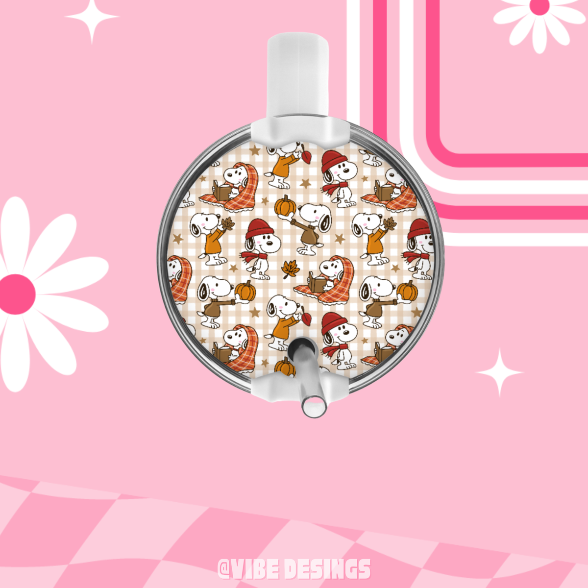 Fall Beagle Round Plate
