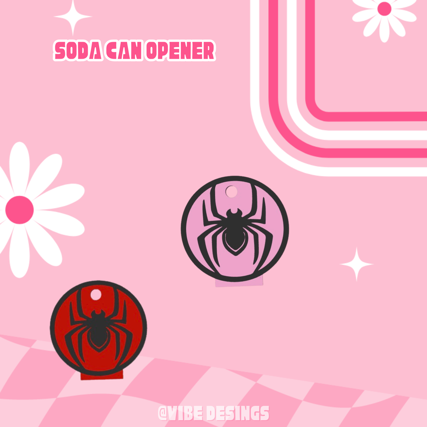 Spider Tab opener keychain