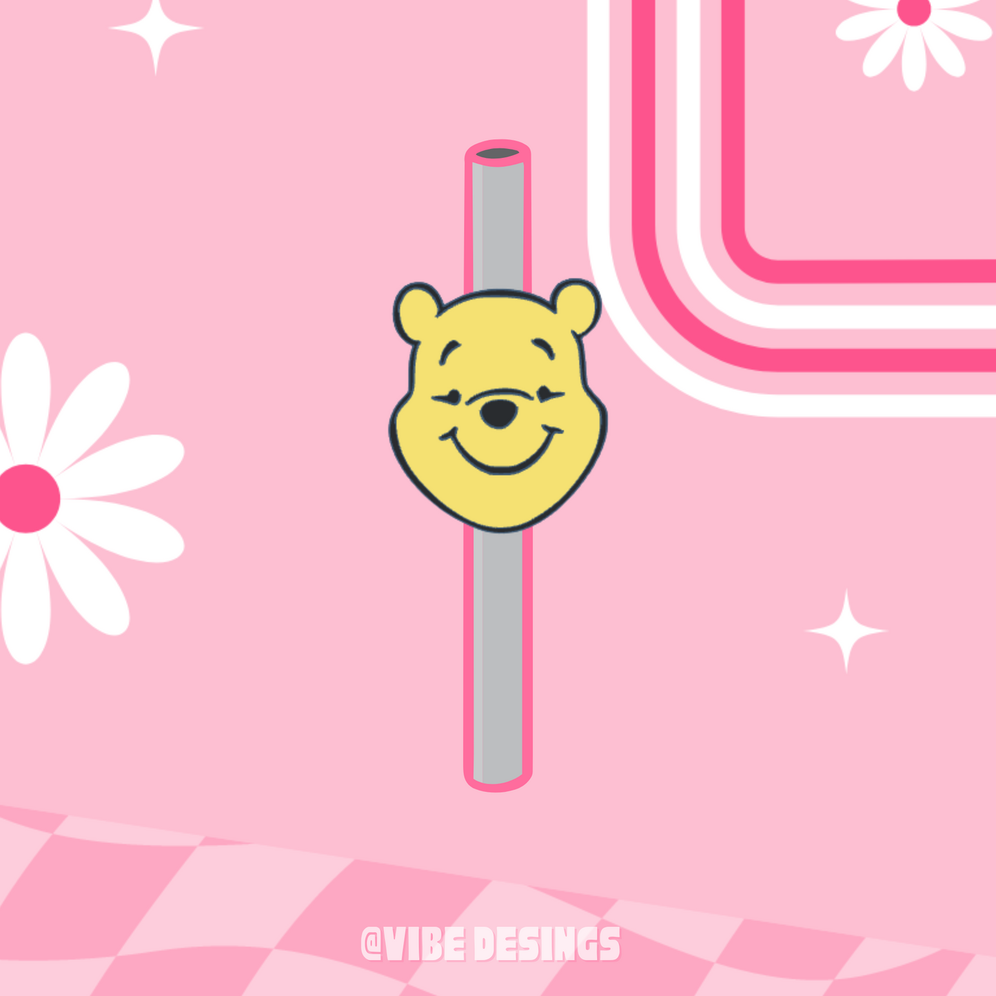 Pooh 3D Straw Topper