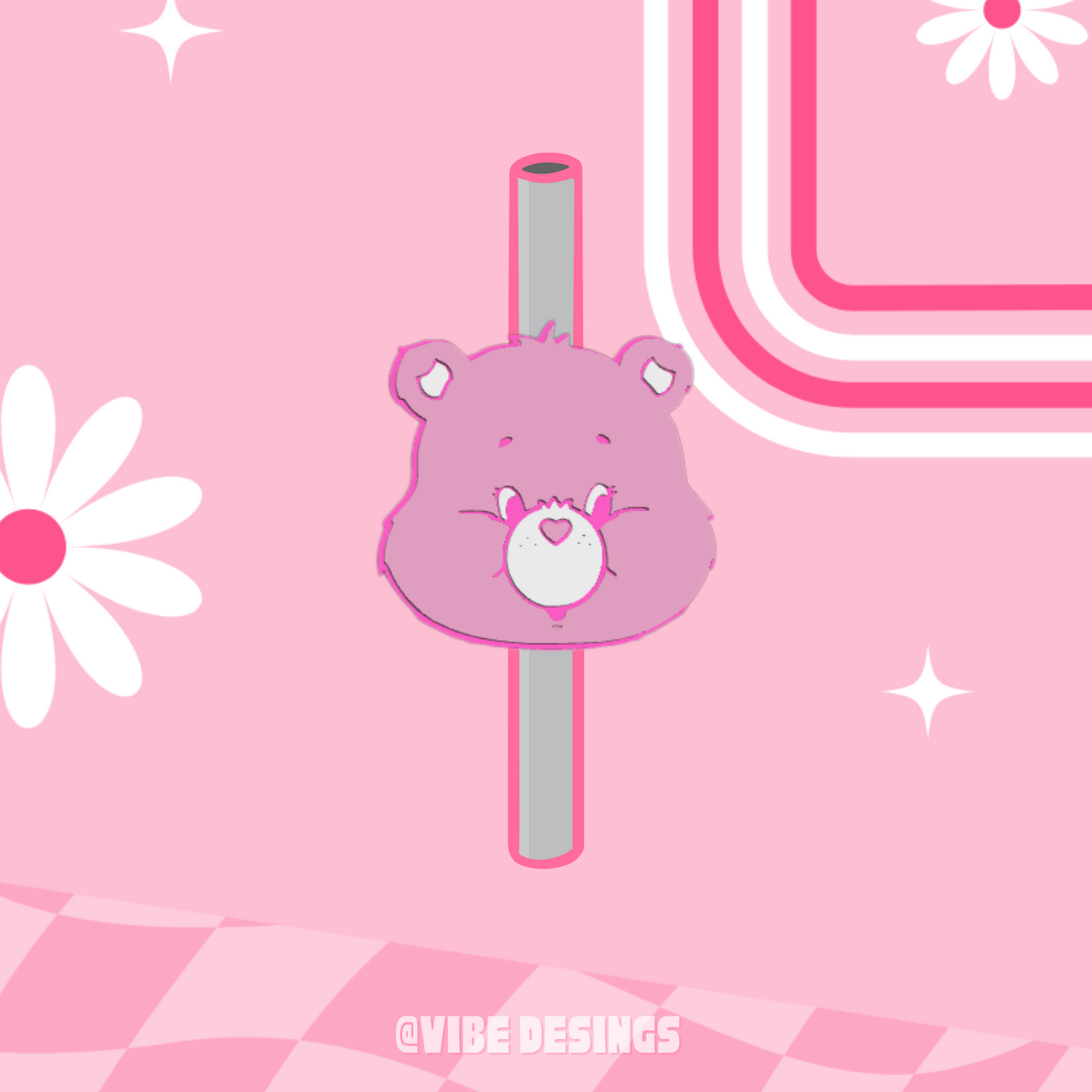 Care Bear 3D Straw Topper