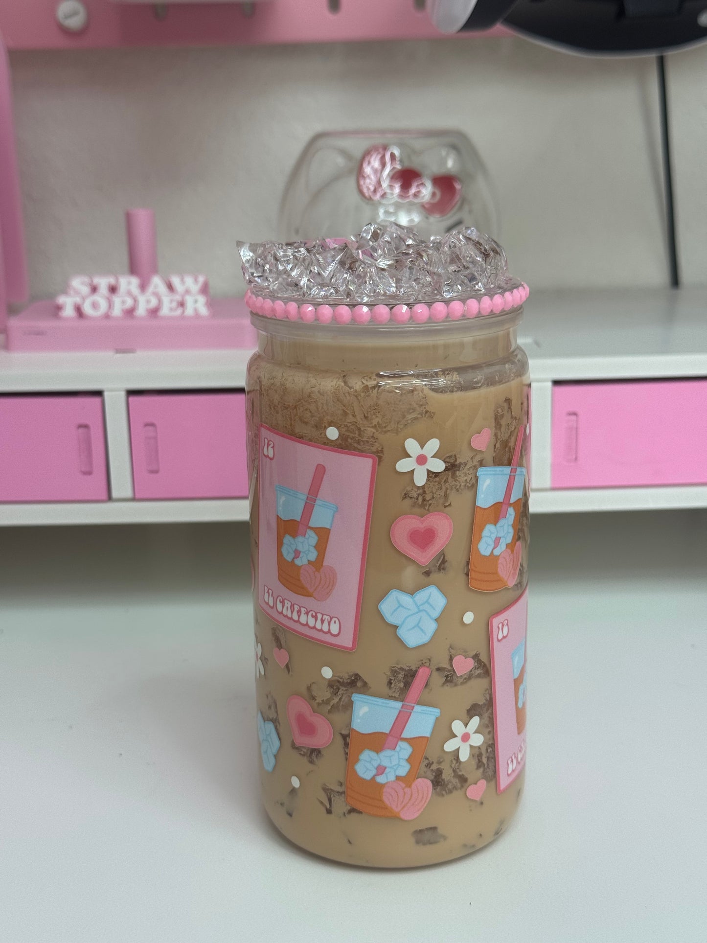 El Cafecito Loteria Acrylic Snowglobe