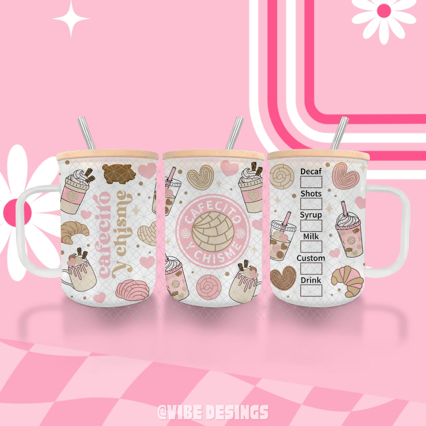 Cafecito & Chisme Beer Mug