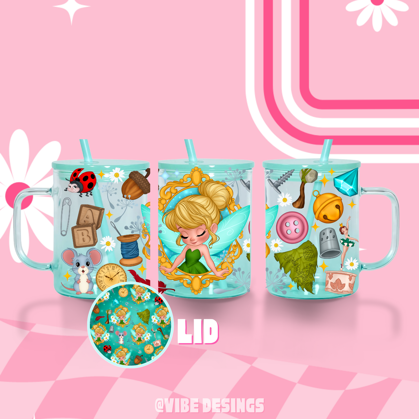 Tink Mirror Ombre Beer Mug