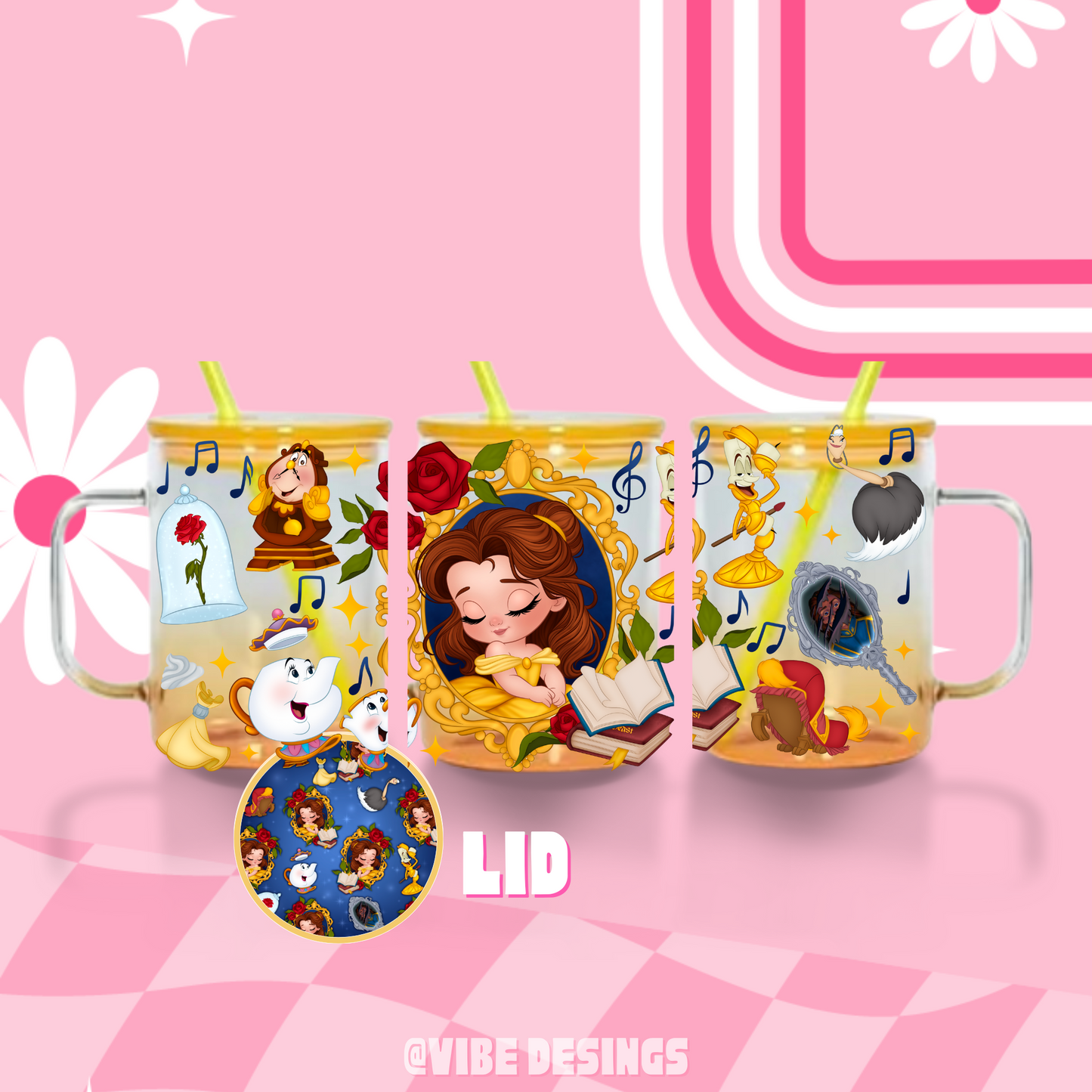 Belle Mirror Ombre Beer Mug