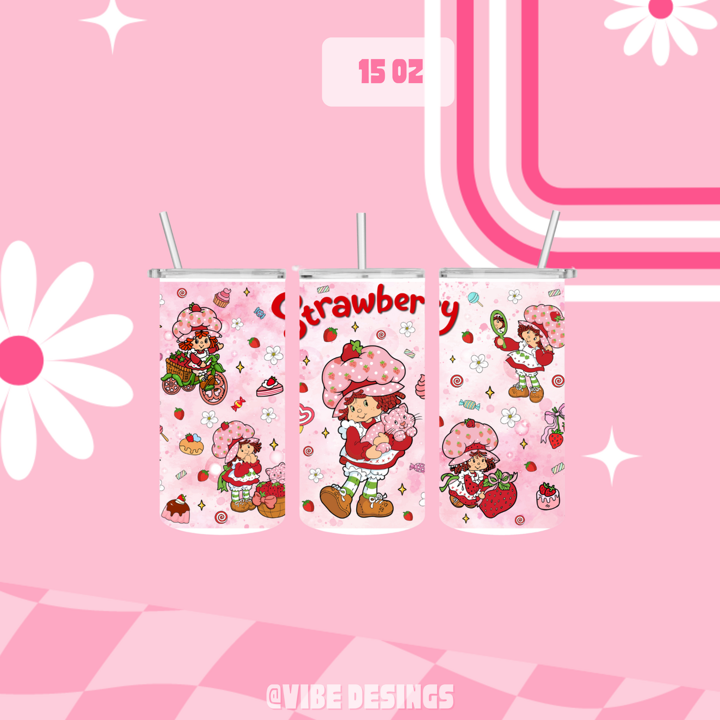Fresita 15oz Skinny Tumbler