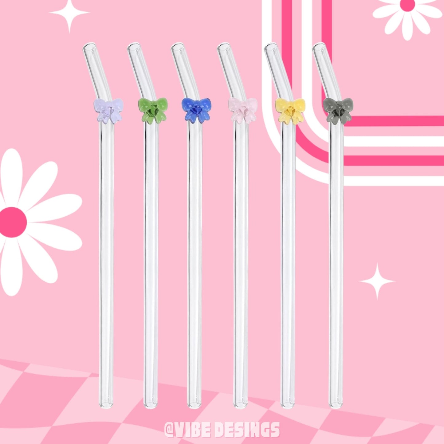 Bow Bent Glass Straw