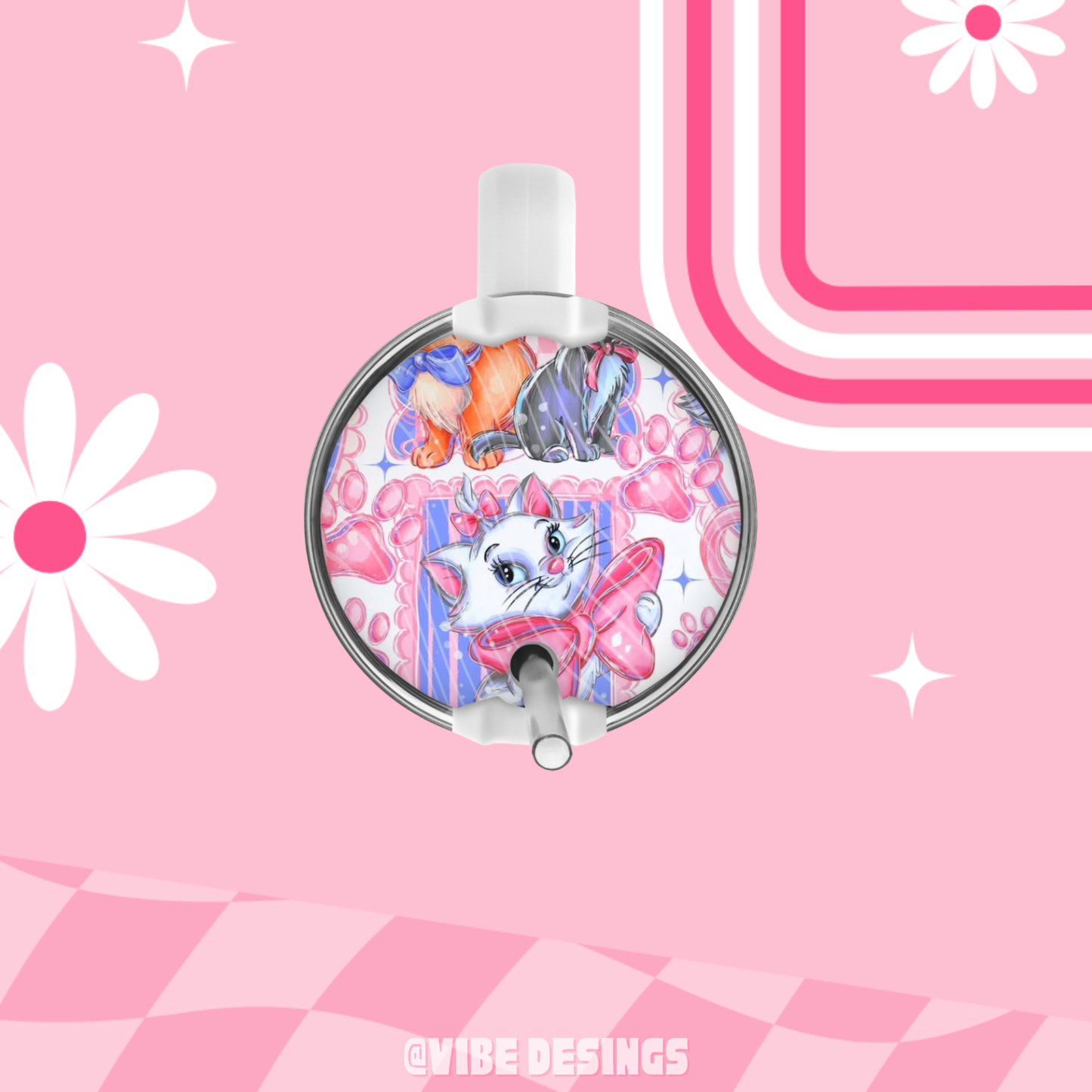 Cat Friends Round Plate