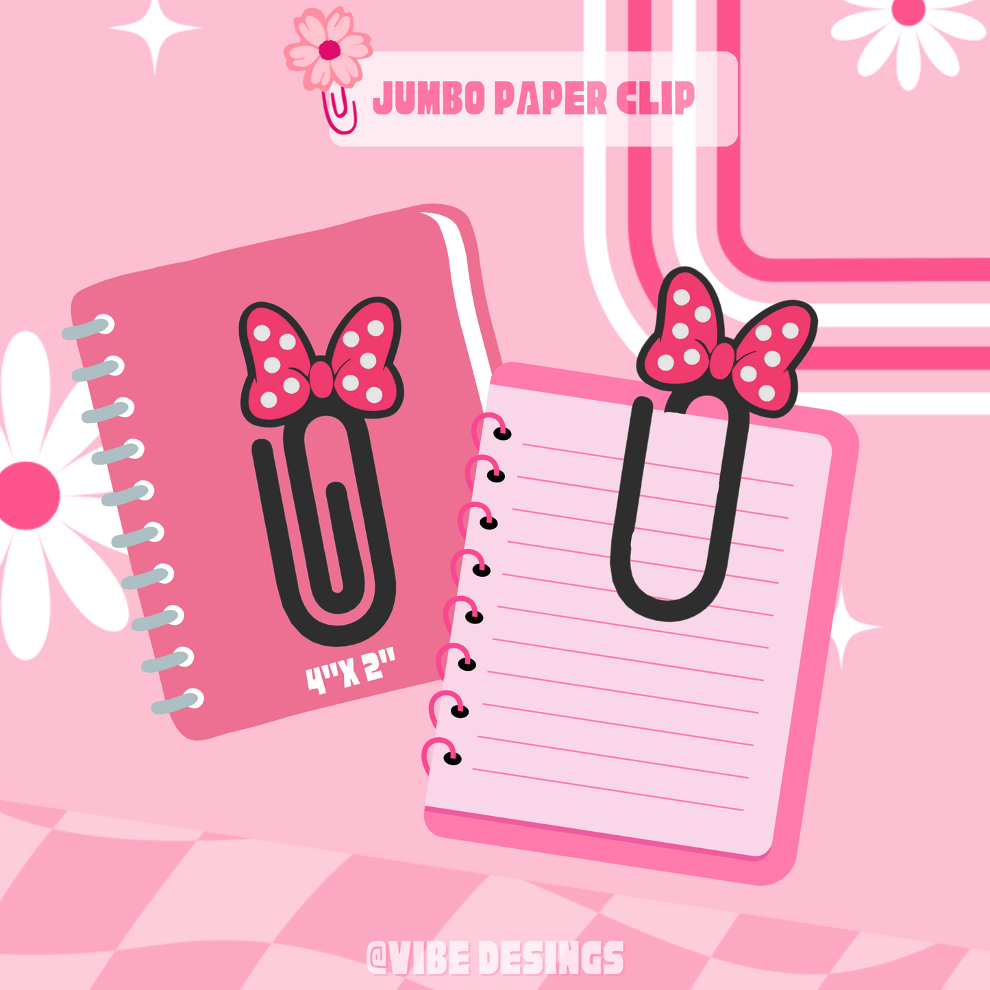 Mouse Bow 3D Paper Clip