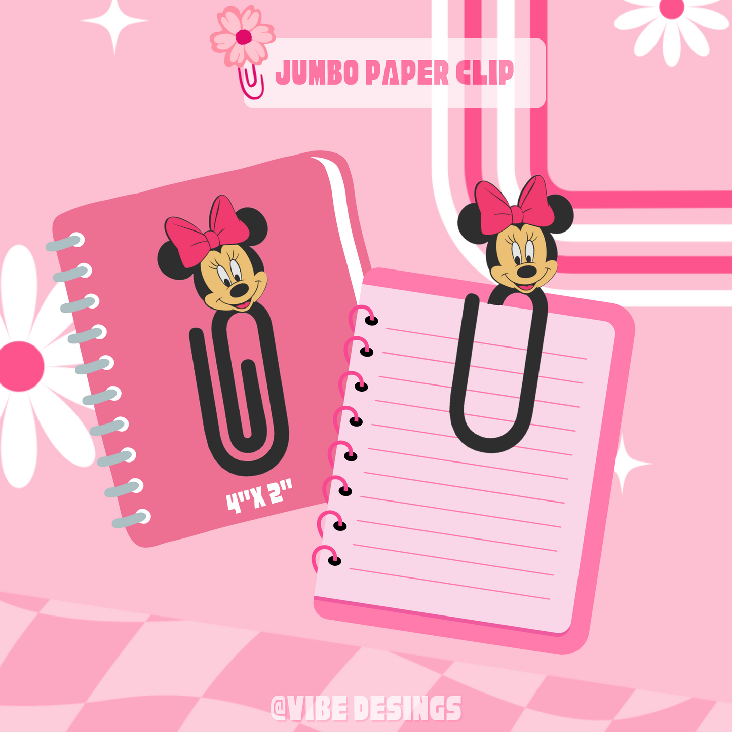 Mouse Face 3D Paper Clip