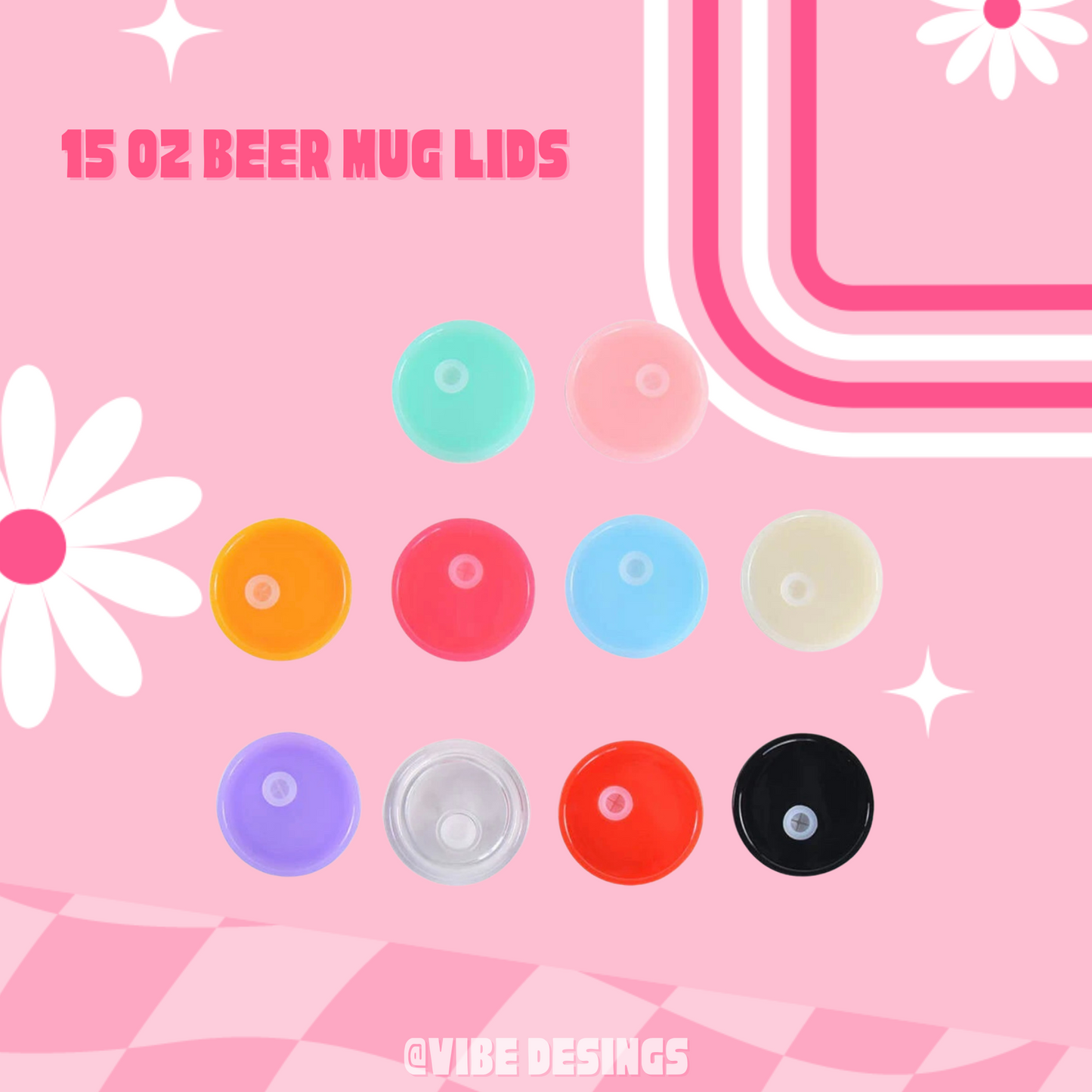 Plastic Lids for 15oz Beer Mug