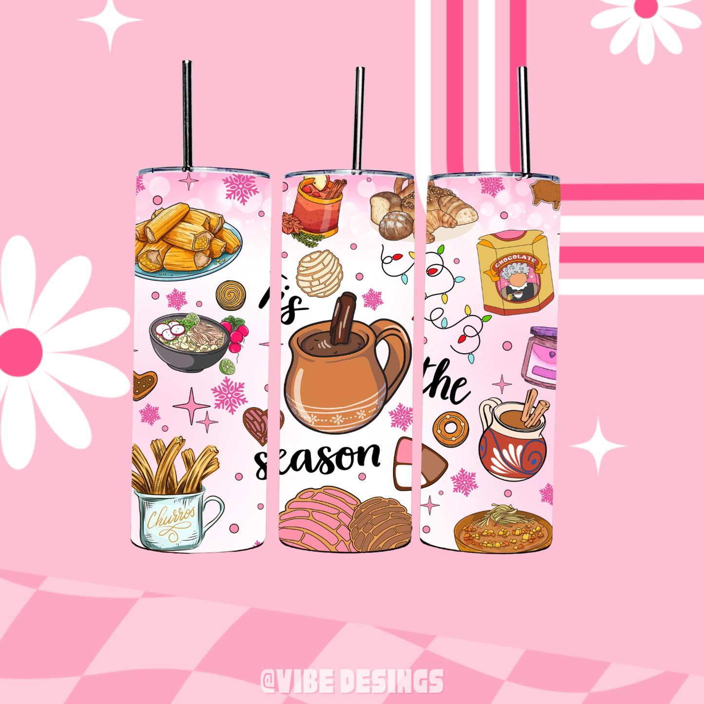 Tis the Season 20oz Skinny Tumbler