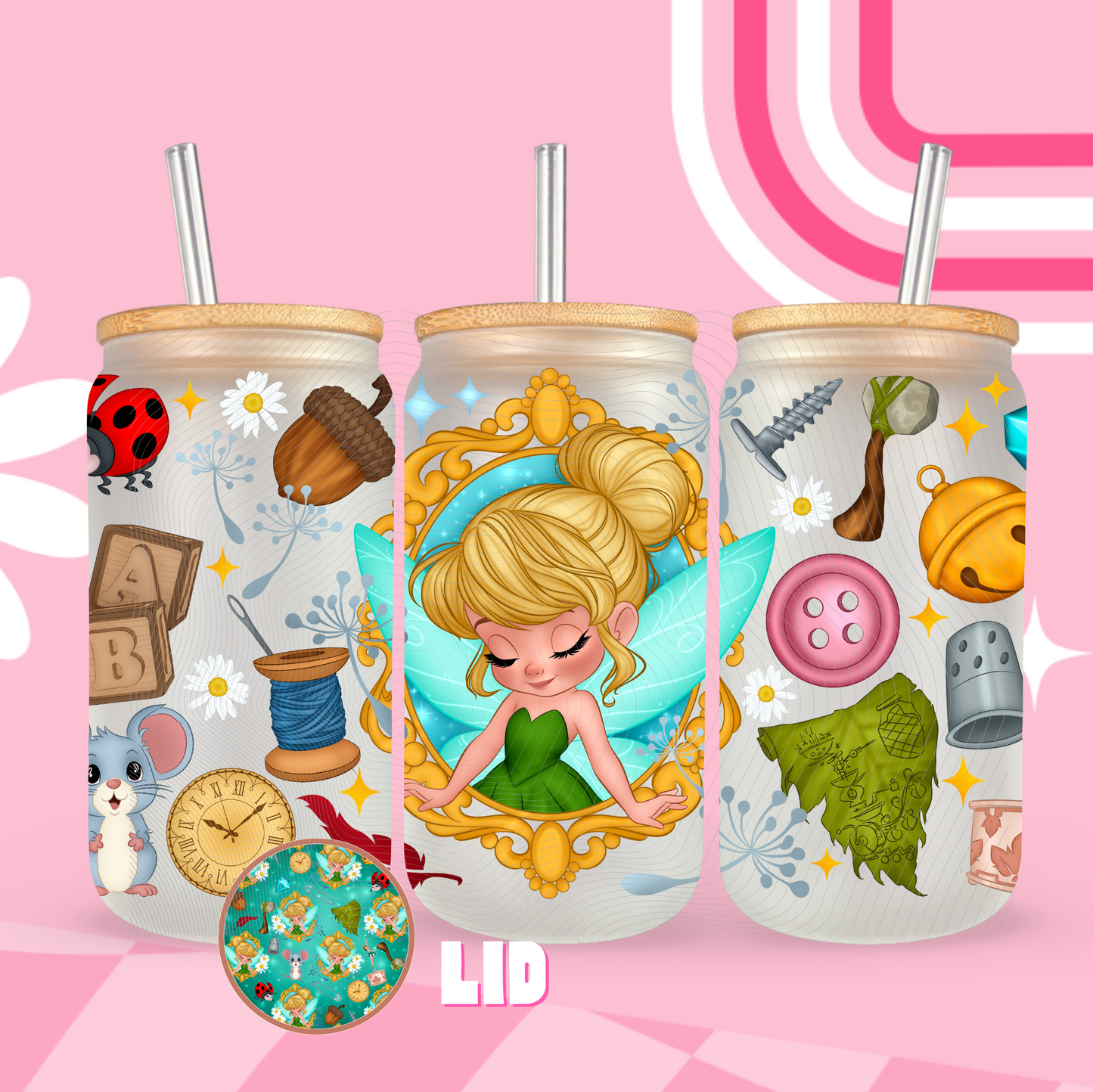 Tink Mirror Glass Can