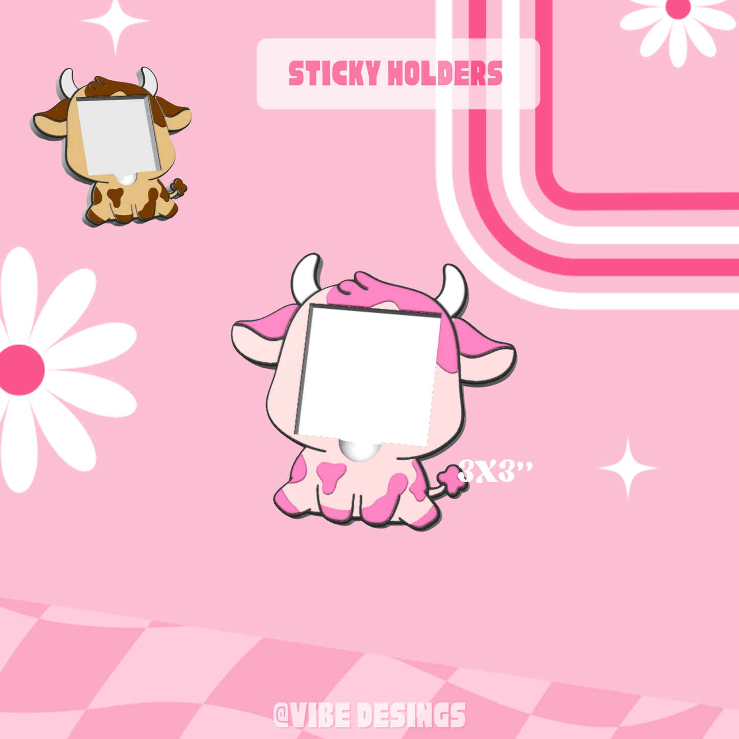 Baby Cow Sticky Holder