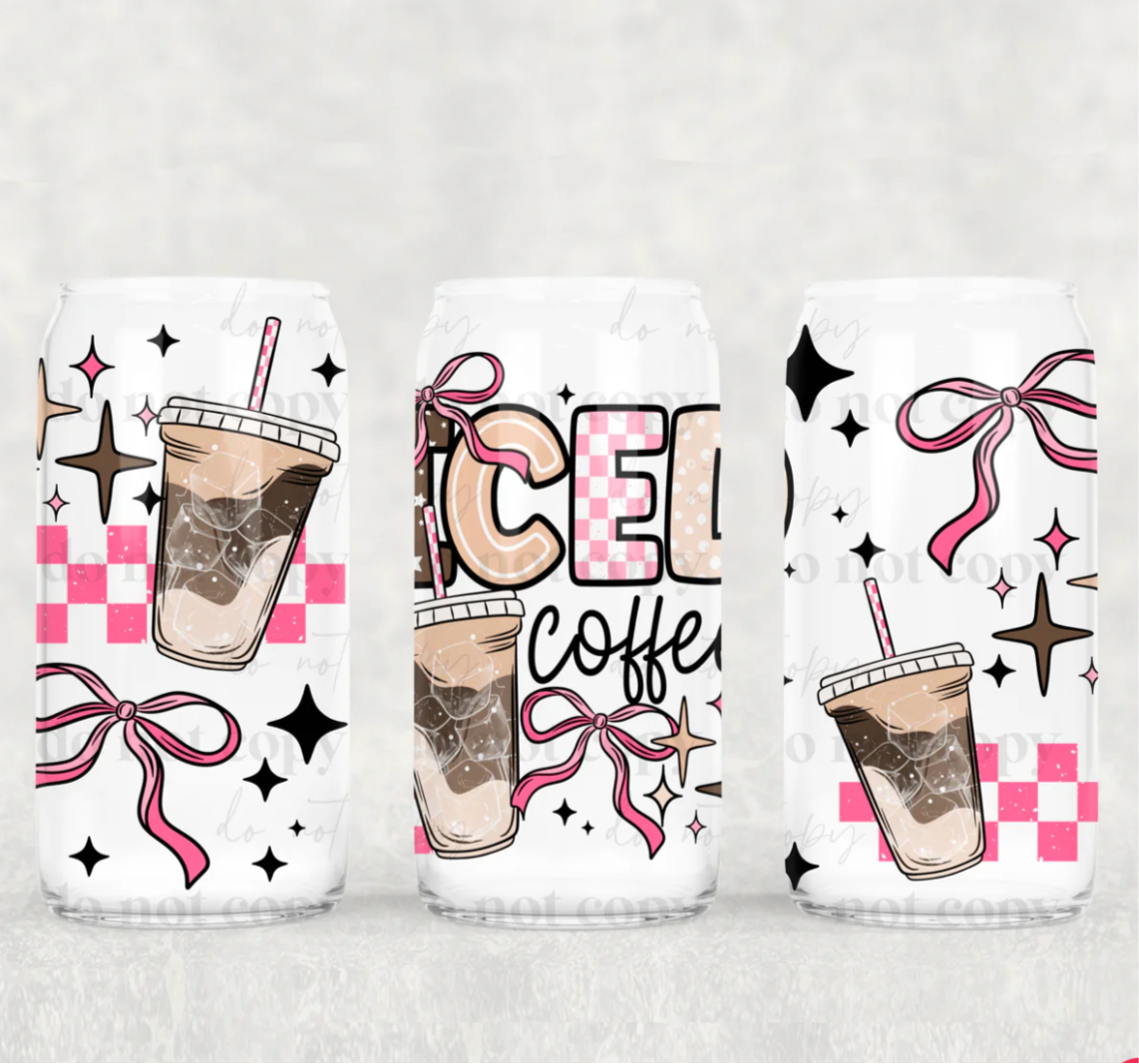Pink Iced Coffee Stainless Steel