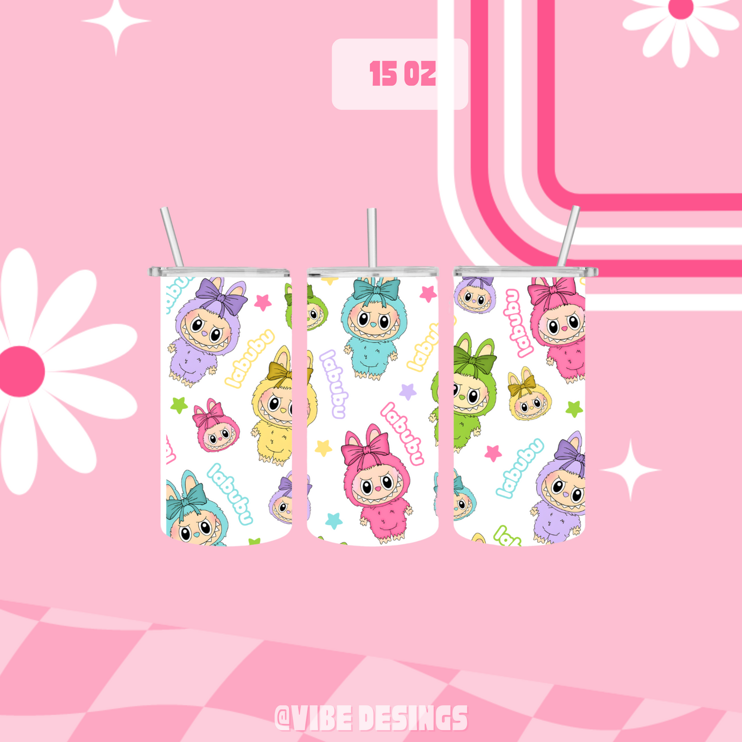 Monsters 15oz Skinny Tumbler