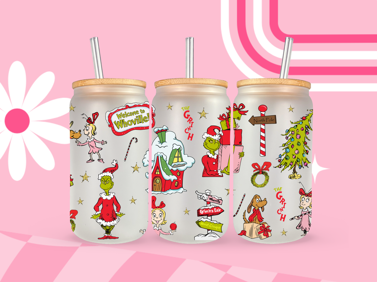 Whoville Glass Can
