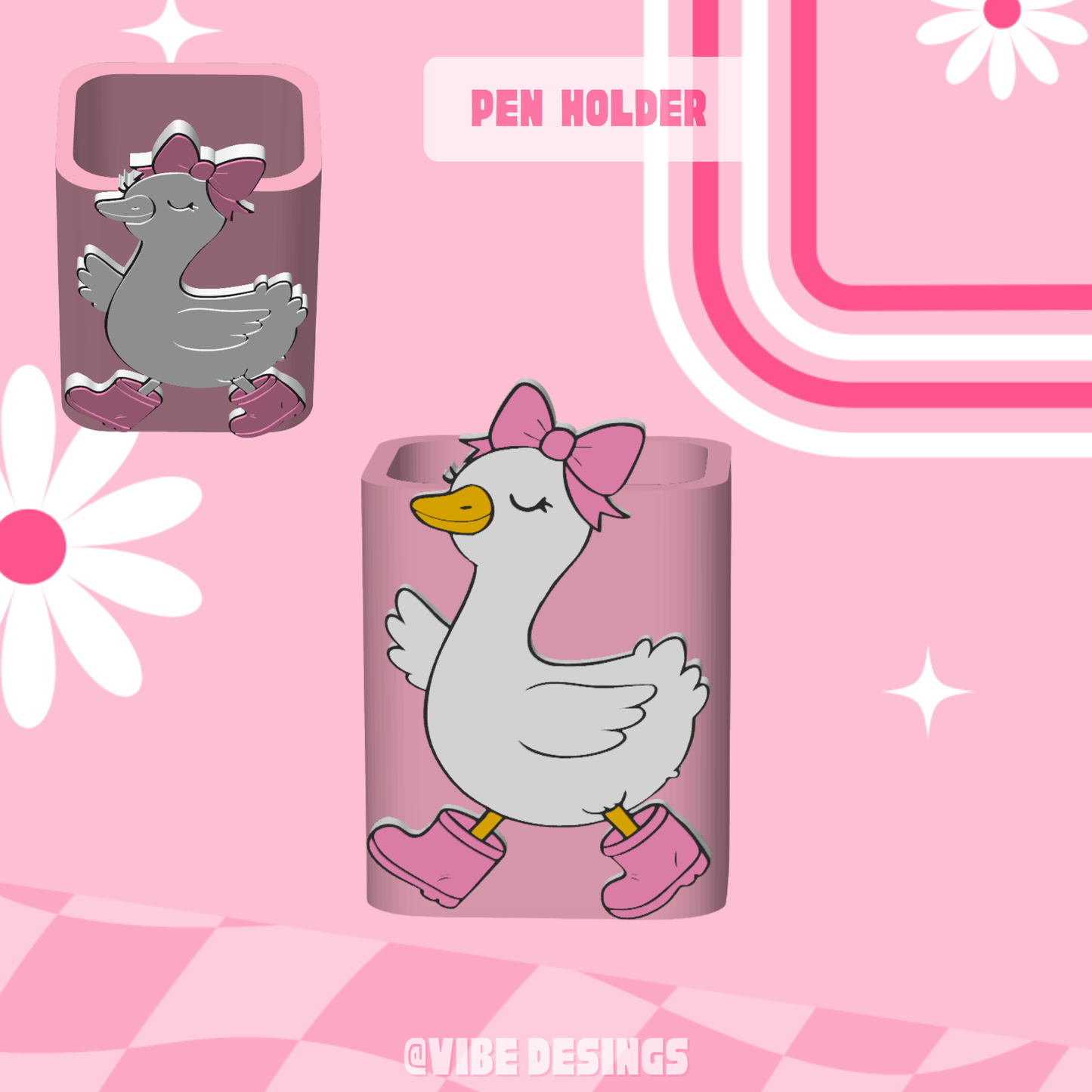 Cute Goose Pen Holder