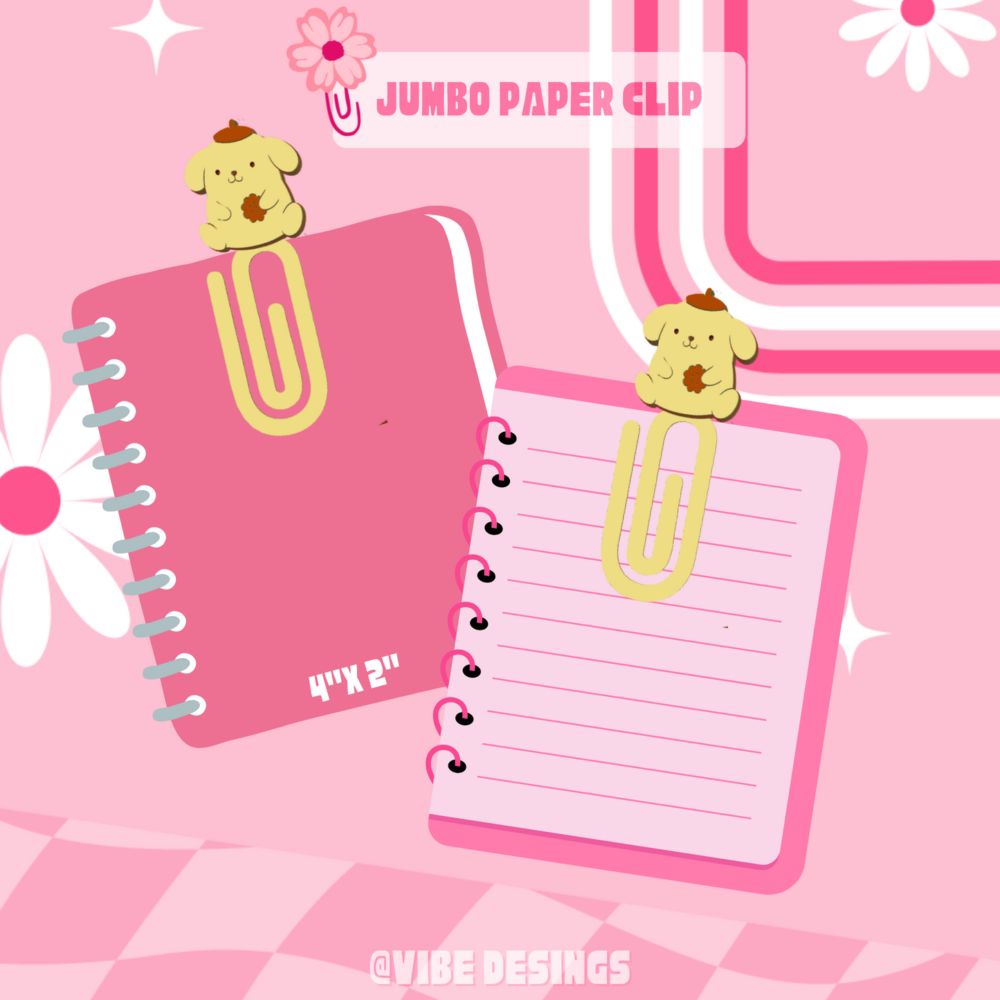Pompom 3D Paper Clip