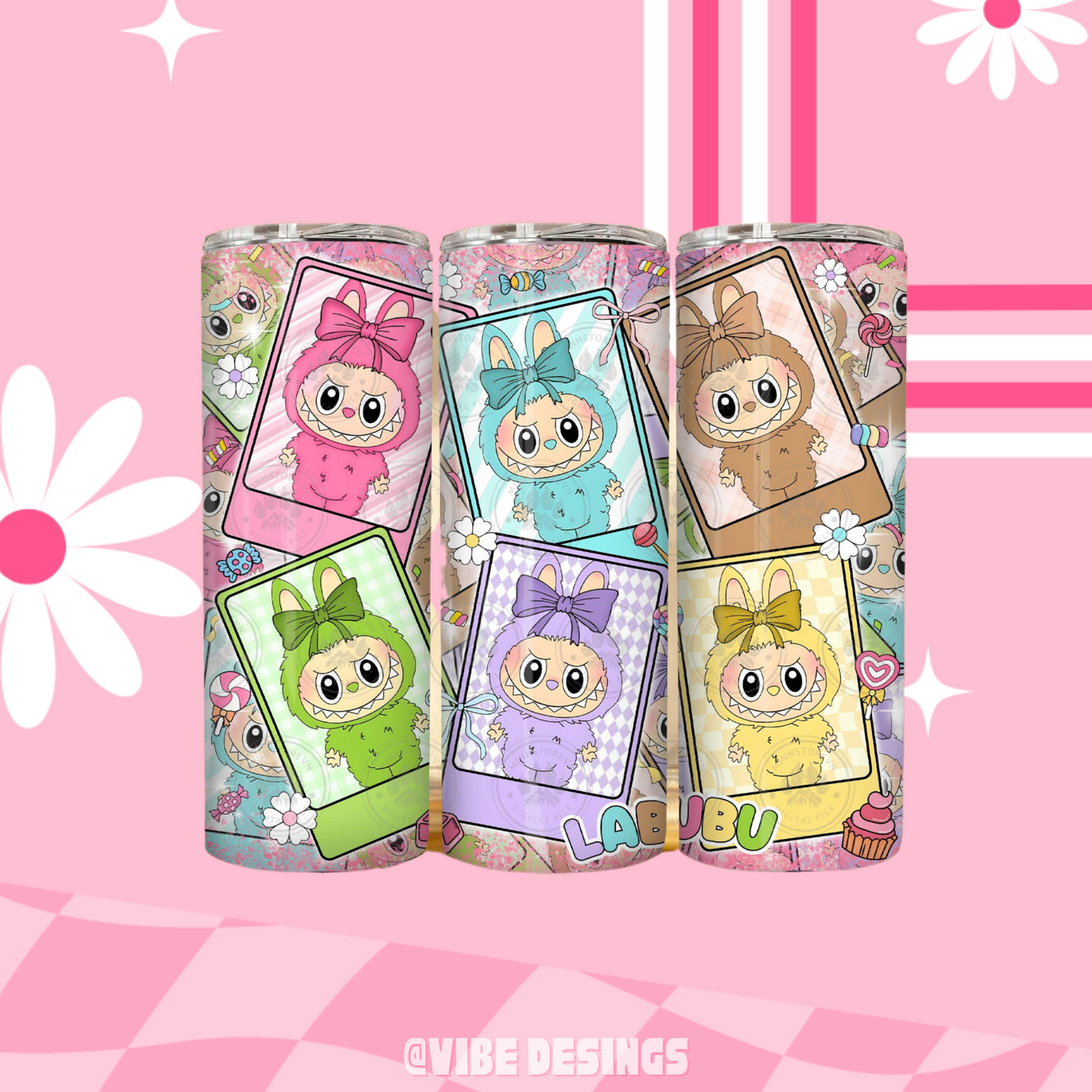 Monsters Cards 20oz Skinny Tumbler