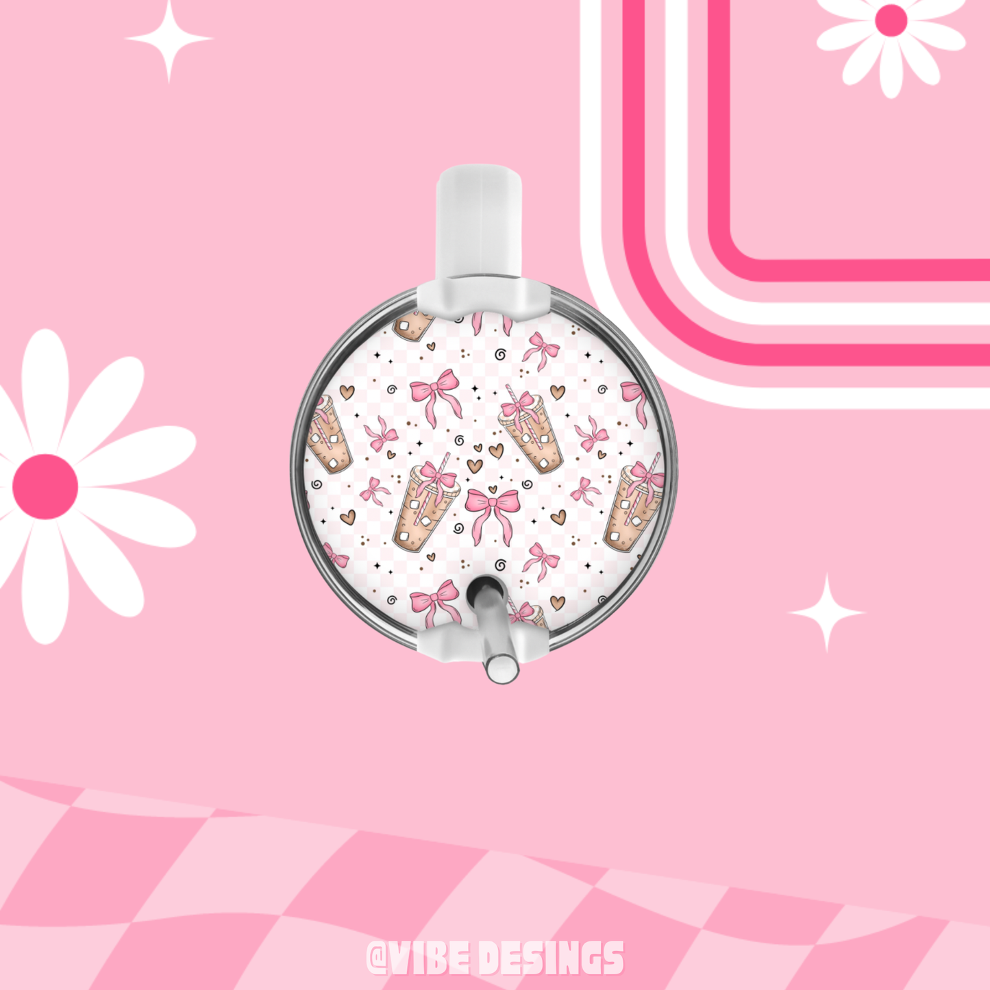 Iced Coffee Kind of Day Round Plate