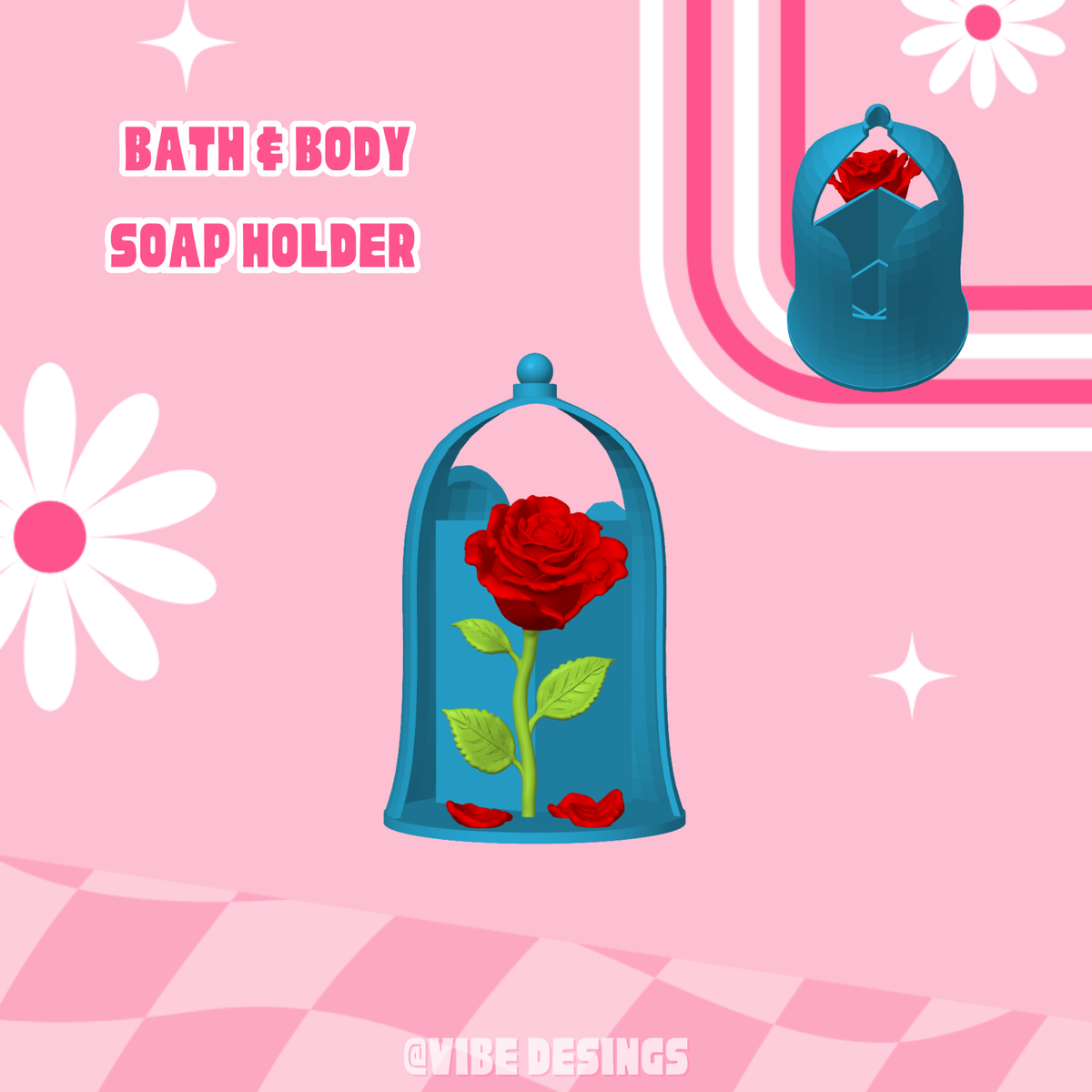 Enchanted Rose Bath&Body Soap Holder