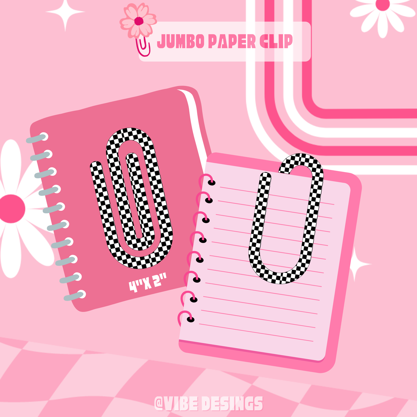 Chekered Paper Clip