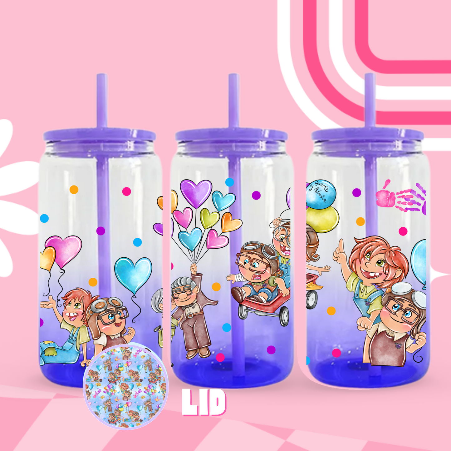 An Adventure Ombre Glass Can