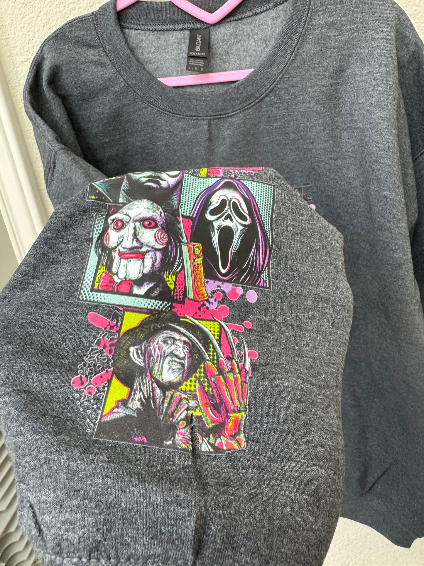 HORROR SQUADl Crewneck (OOPSIE) LARGE