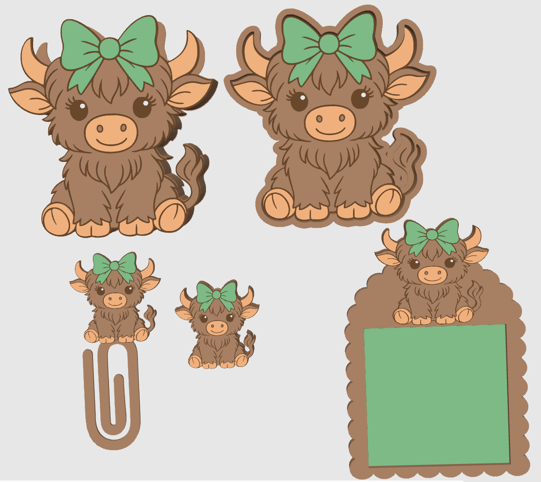 Coquette Highland Cow Pen Holder (Copy)