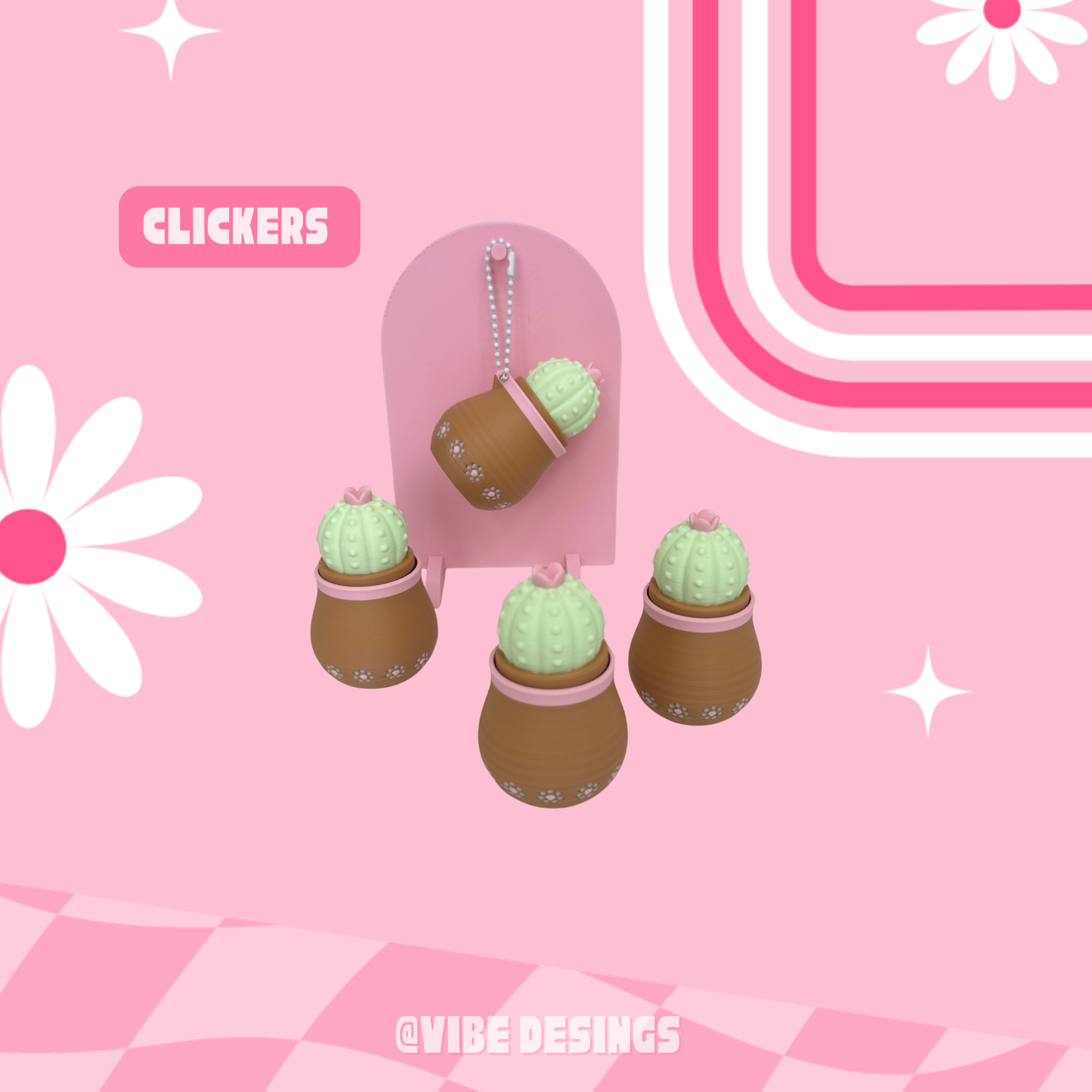Cactus Jarito Clickers/Fidget Ships 3-5 Days