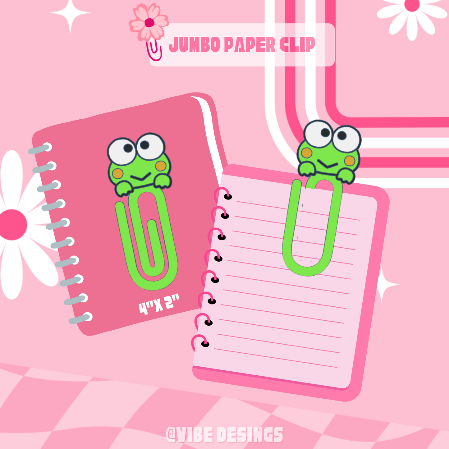 Frog 3D Paper Clip