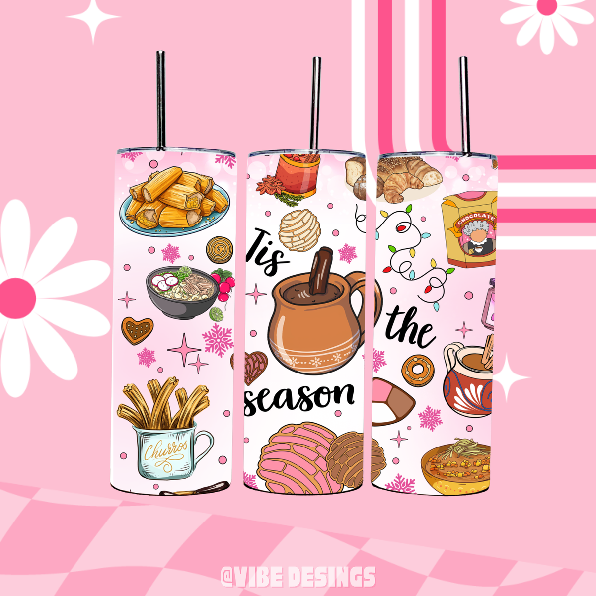 Mexican Tis the Season  20oz Skinny Tumbler