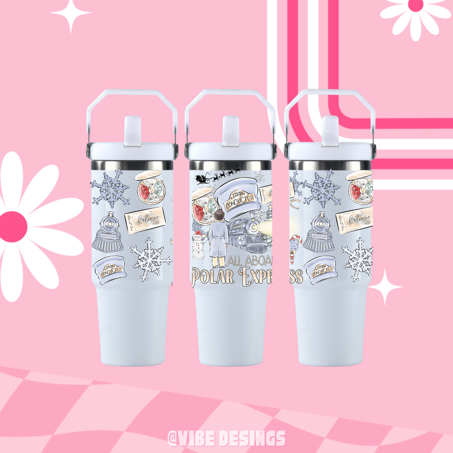 Pastel PE 30oz Travel Handle Tumbler