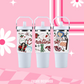 Candy Cane Coraline 30oz Travel Handle Tumbler