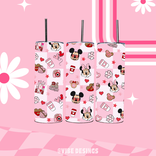 Mouse Retro Love 20oz Skinny Tumbler
