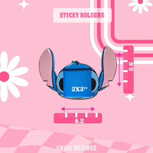 Alien Sticky Holder (light blue eyes glow in the dark)