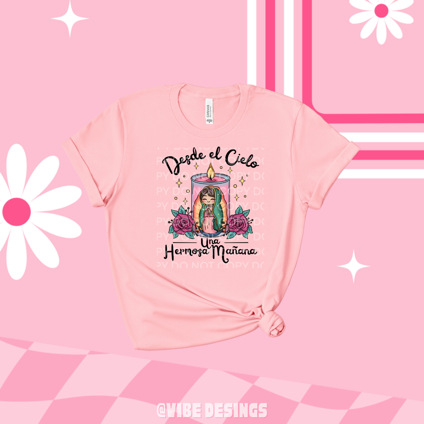 Virgencita Candle Couple Tee