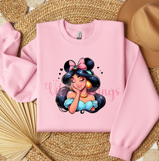 Glitter Jasmine Crewneck