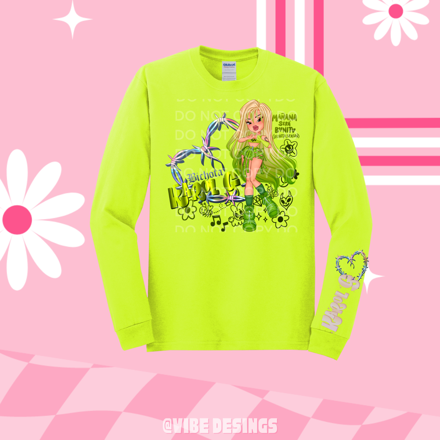 Green Doll Long Sleeve Shirt