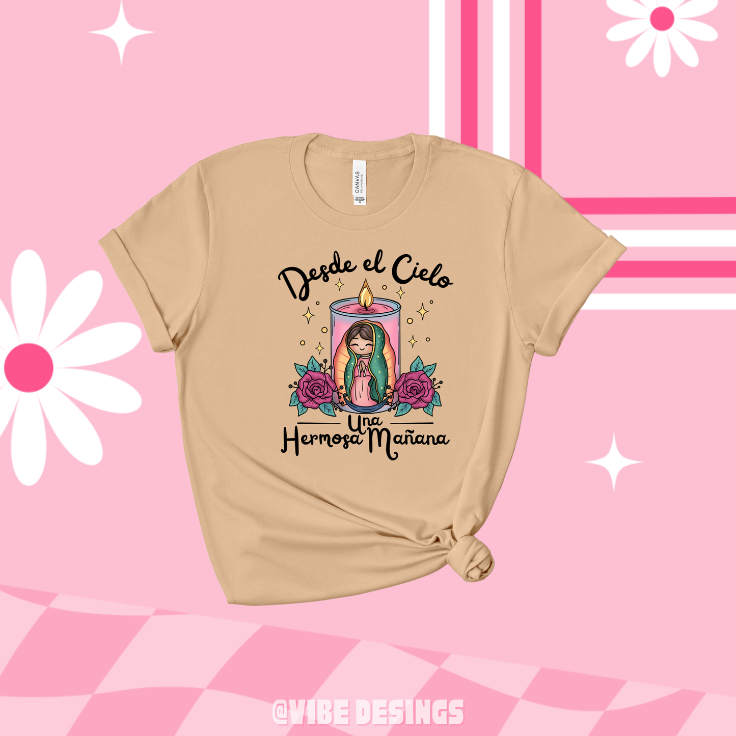 Virgencita Candle Couple Tee