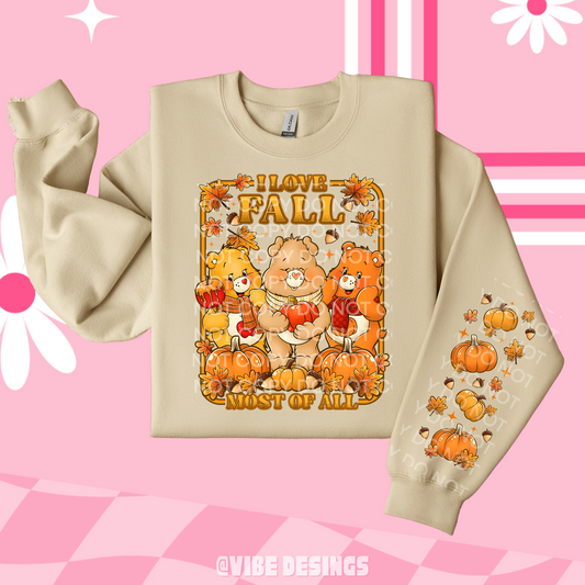 Fall Bears Sand Crewneck