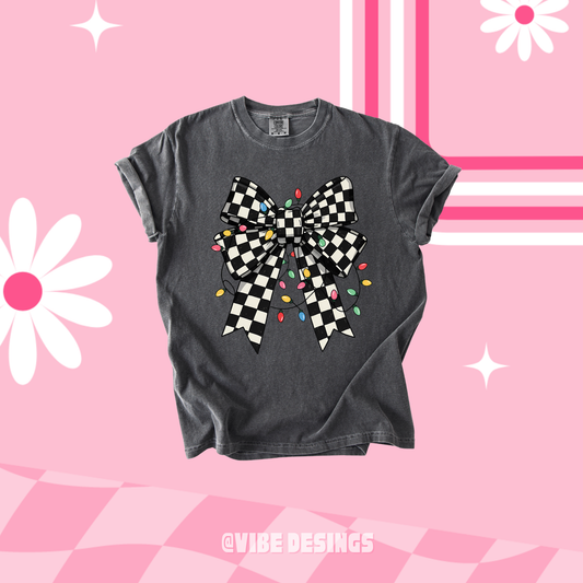 Bow Christmas Lights Tee
