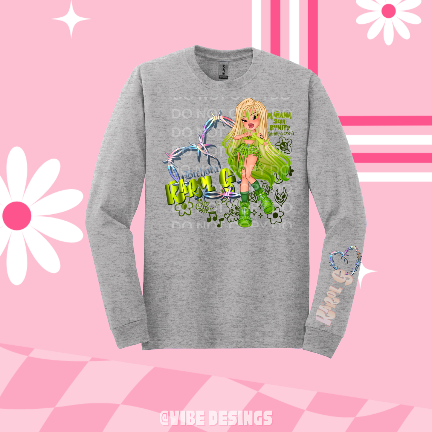 Green Doll Long Sleeve Shirt