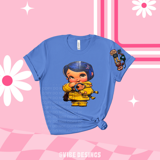 Yellow Coat Girl Tee