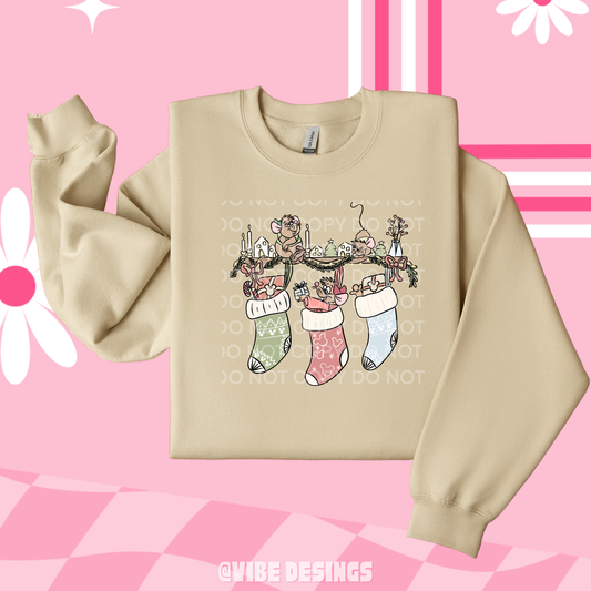 Mice Stocking Crewneck