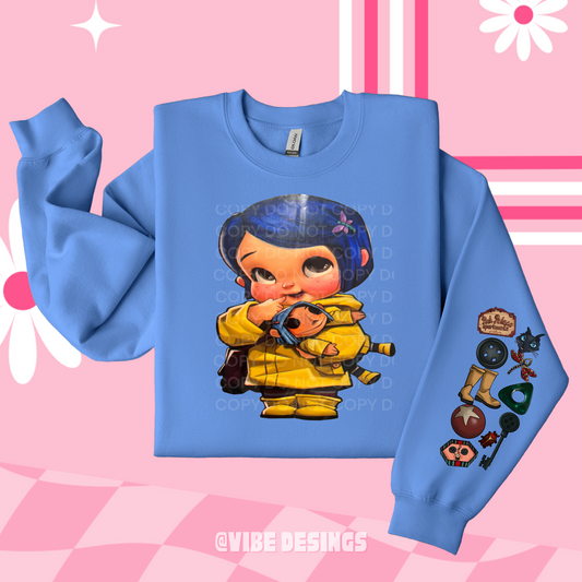 Yellow Coat Girl Crewneck