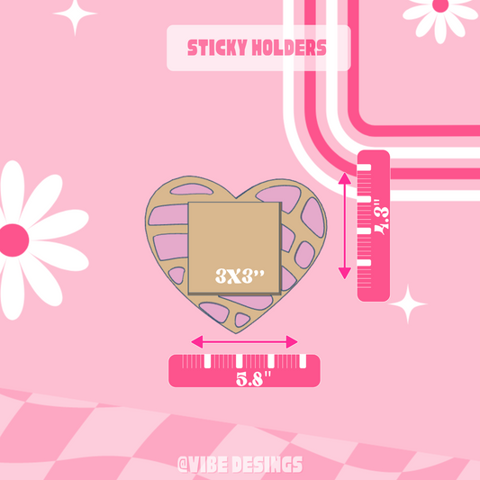 Concha Heart Sticky Holder
