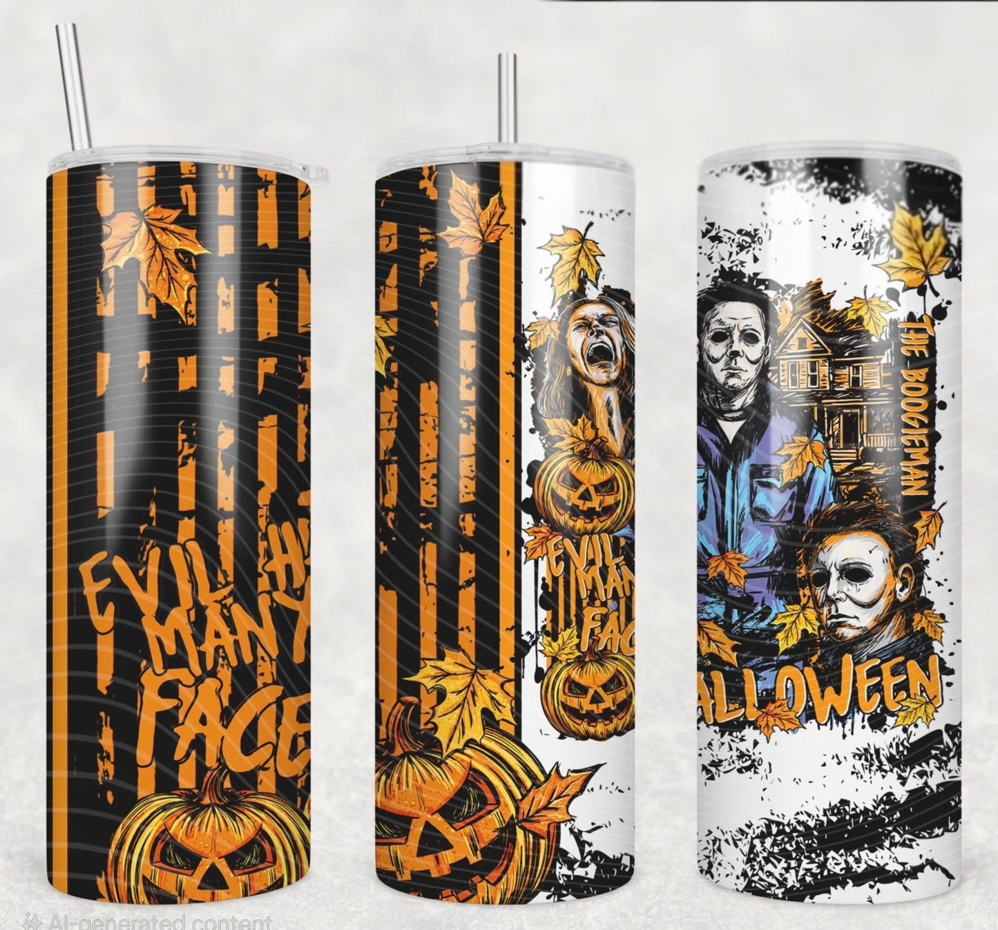 Many Faces 20oz Skinny Tumbler