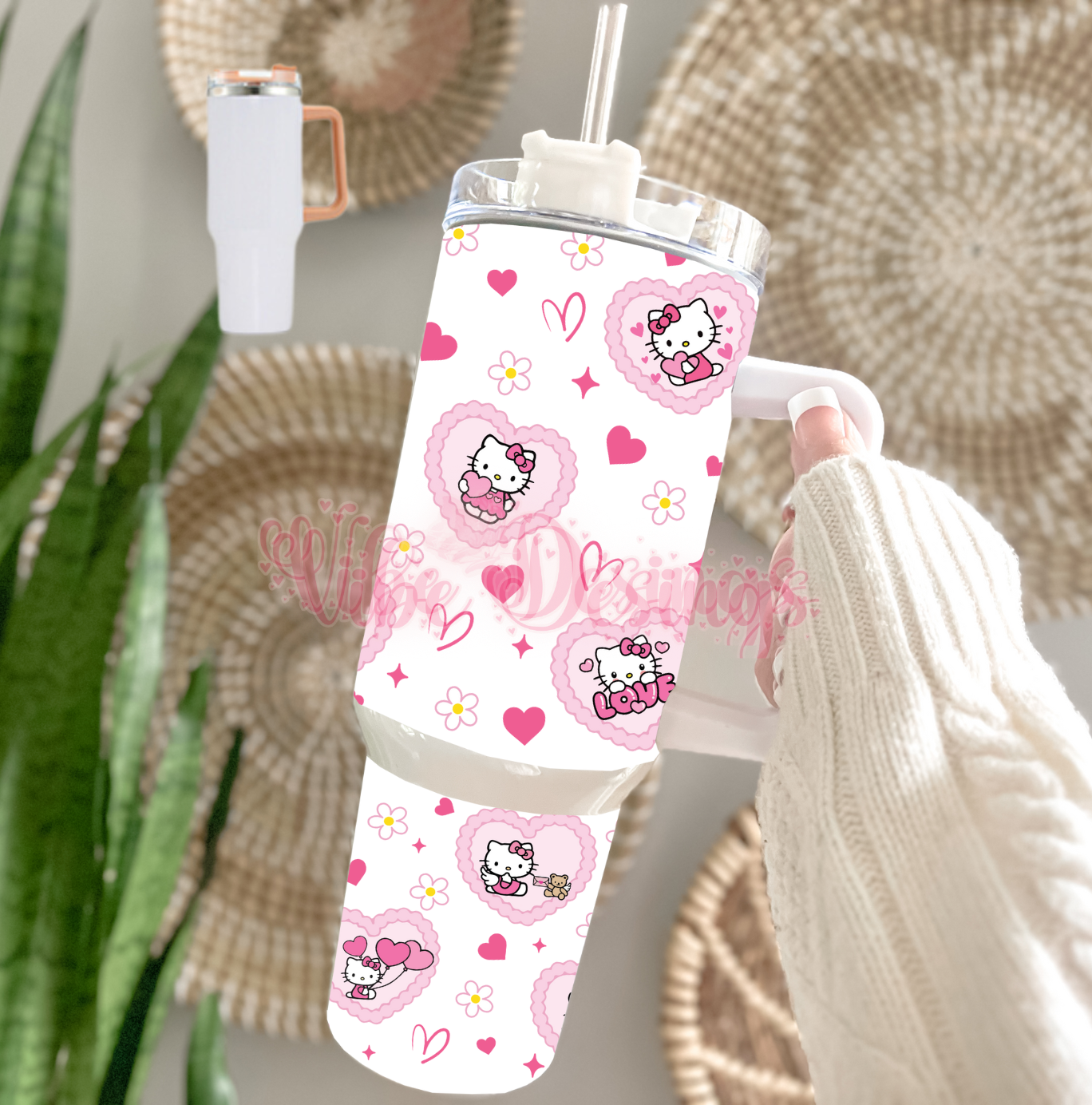 Heart Cat Light Pink Handle Dupe