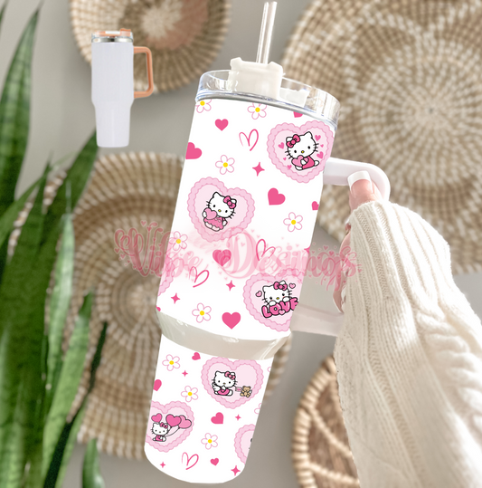 Heart Cat Light Pink Handle Dupe